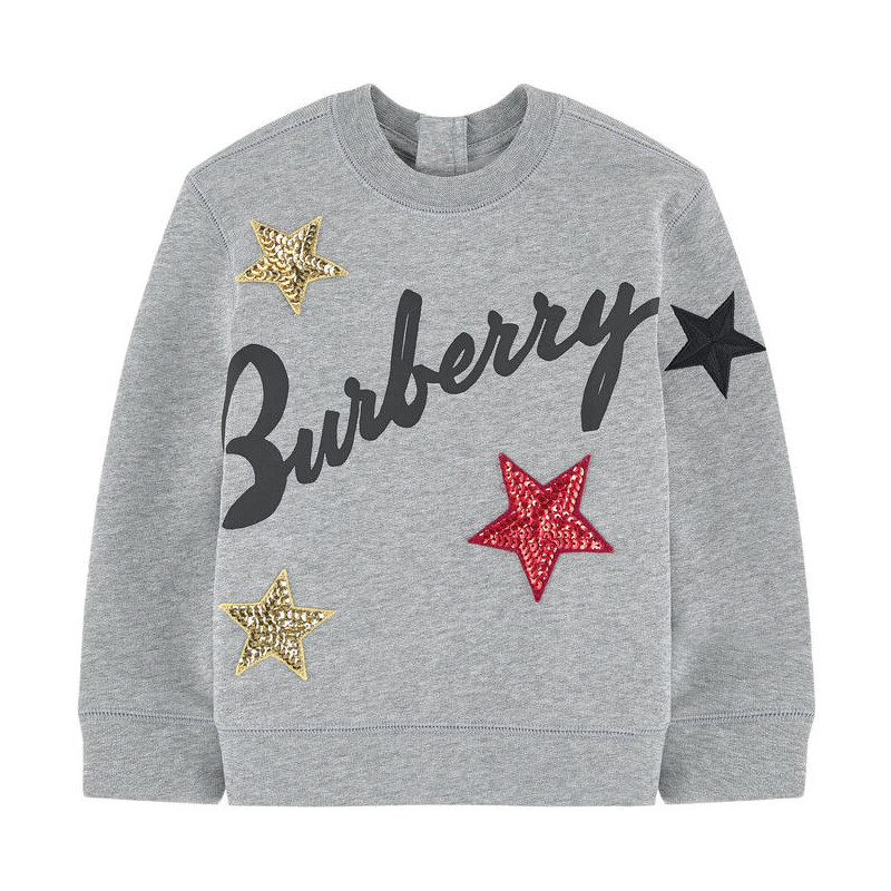Burberry Sweater-Logokleid mit Pailletten