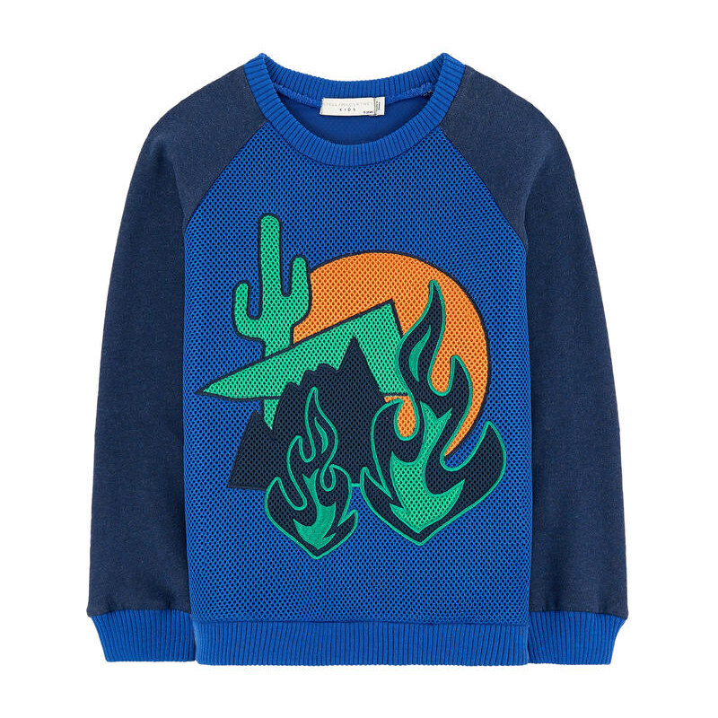 Stella McCartney Kids Sweatshirt aus Bio-Baumwollmischung mit Motiv