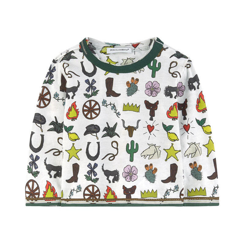 Dolce & Gabbana T-Shirt mit Motiv Western & Cow-boy