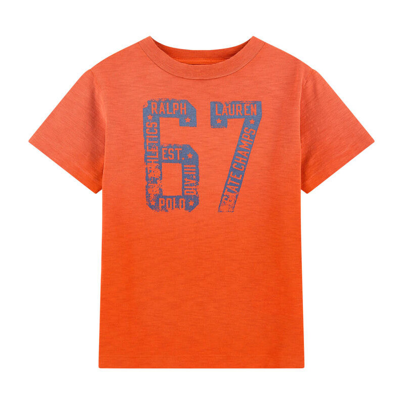 Ralph Lauren T-Shirt mit Motiv aus geflammtem Jersey