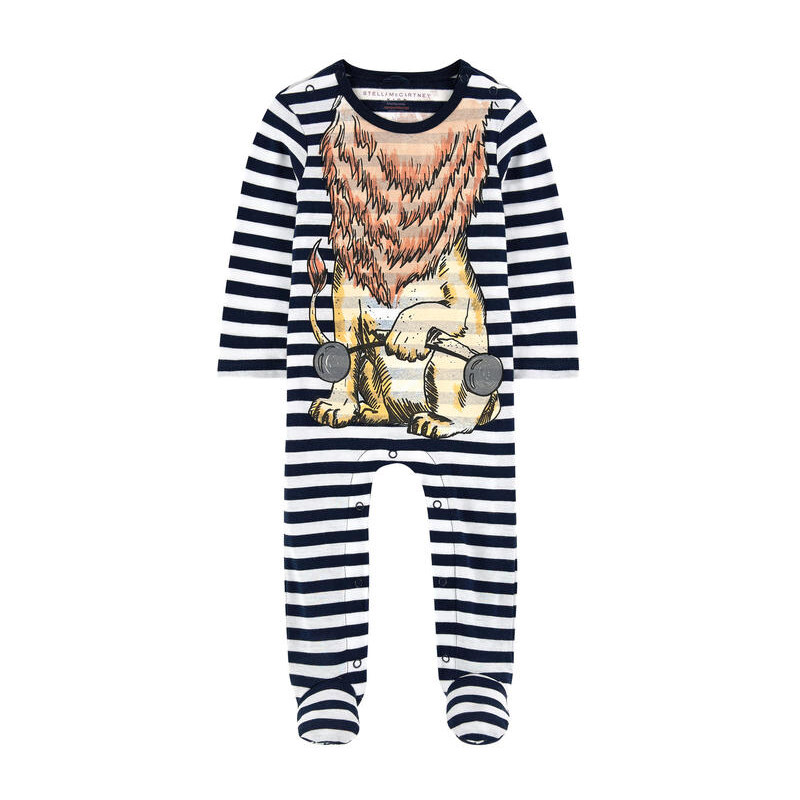 Stella McCartney Kids Pyjama mit Täuschungseffekt aus Bio-Baumwolle