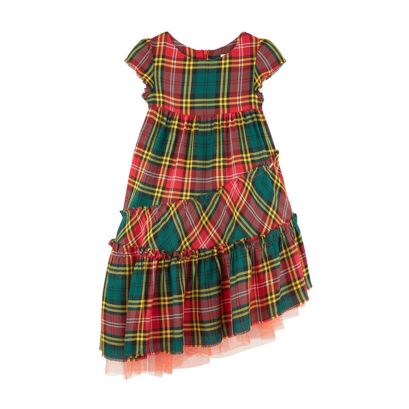 Junior Gaultier Kleid mit Schottenkaro-Print