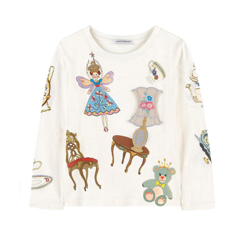 Dolce & Gabbana T-Shirt mit Märchen-Patches