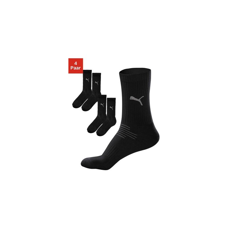 Puma Socken (4 Paar) schwarz 35-38,39-42