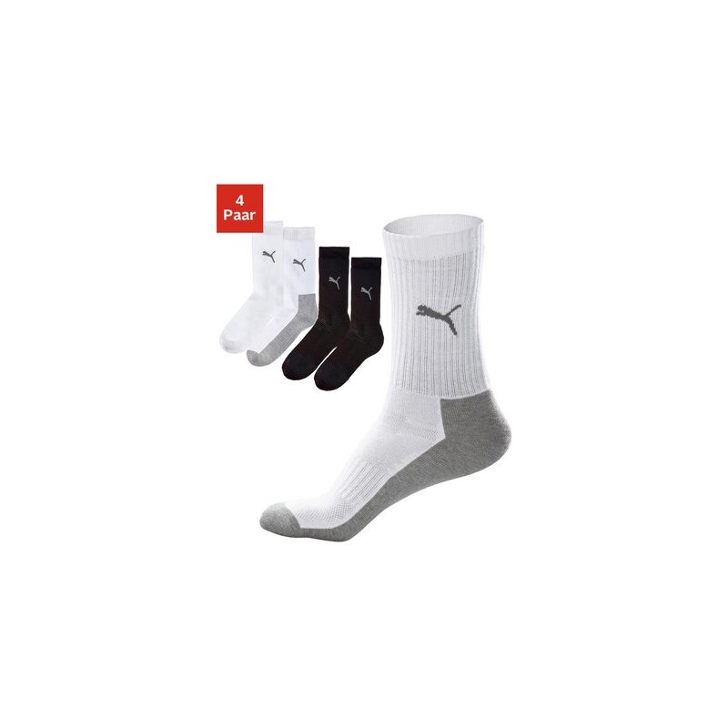 Socken (4 Paar) Puma Farb-Set 35-38,39-42,43-46