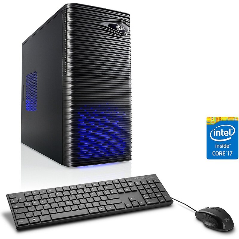 CSL Gaming PC Core i7-4790 GeForce GTX 1060 16 GB RAM WLAN »Speed T7621 Windows 10 Home«