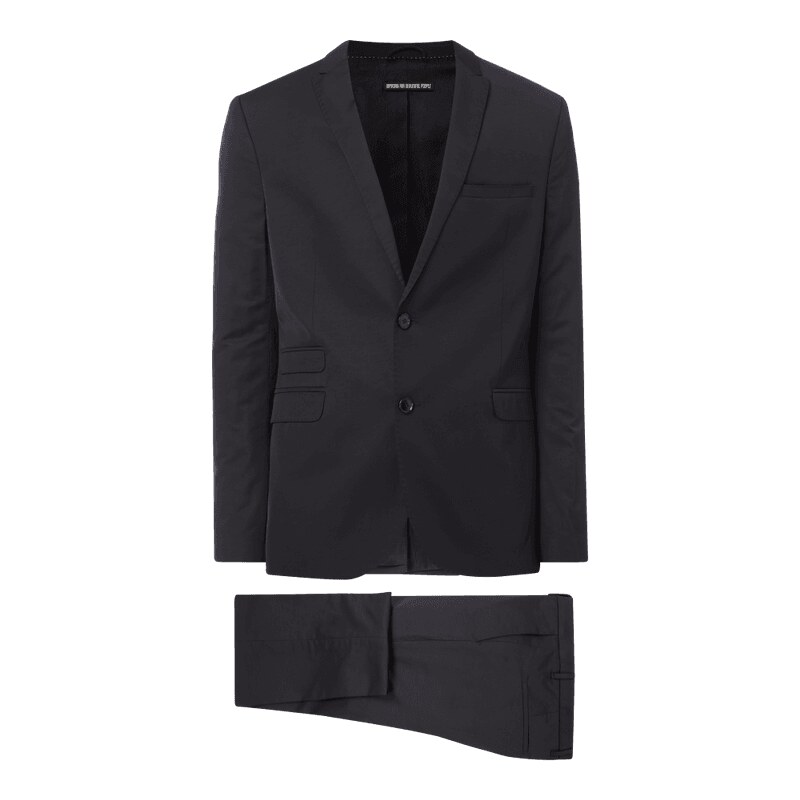Drykorn Anzug mit 2-Knopf-Sakko und steigendem Revers
