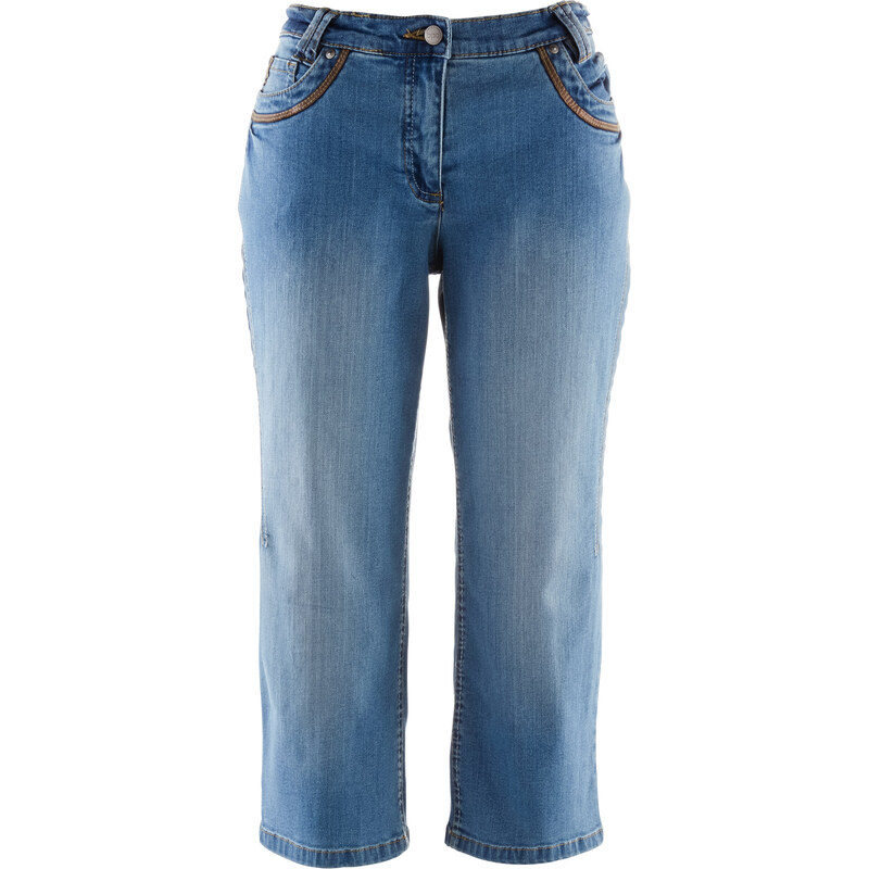 bpc bonprix collection Capri-Stretch-Jeans in blau für Damen von bonprix