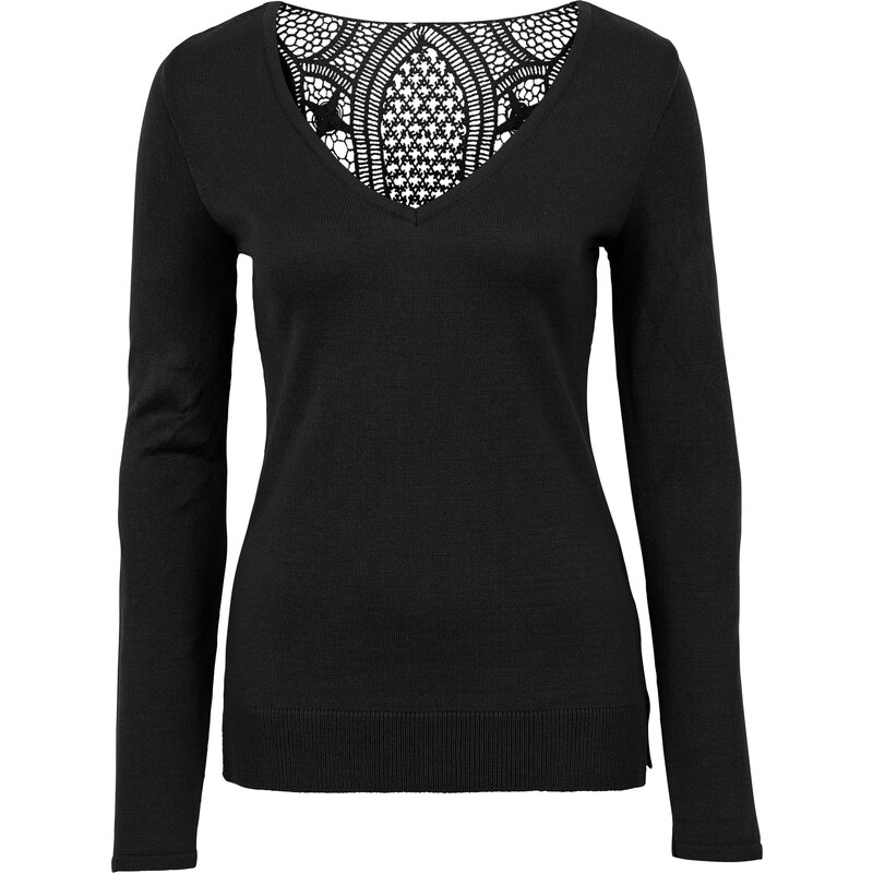 BODYFLIRT boutique Strickpullover in schwarz für Damen von bonprix
