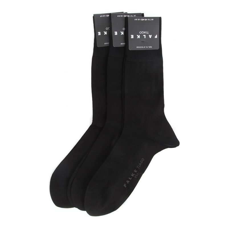 FALKE 3er-Pack schwarze Socken TIAGO