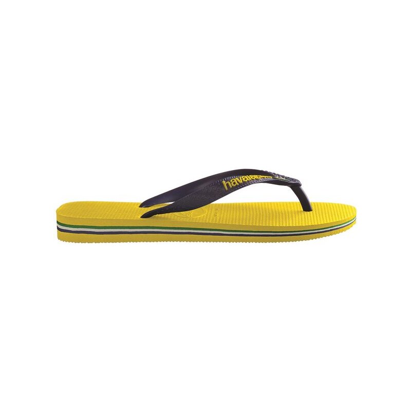 Havaianas Yellow Brazil Logo Flip-Flops