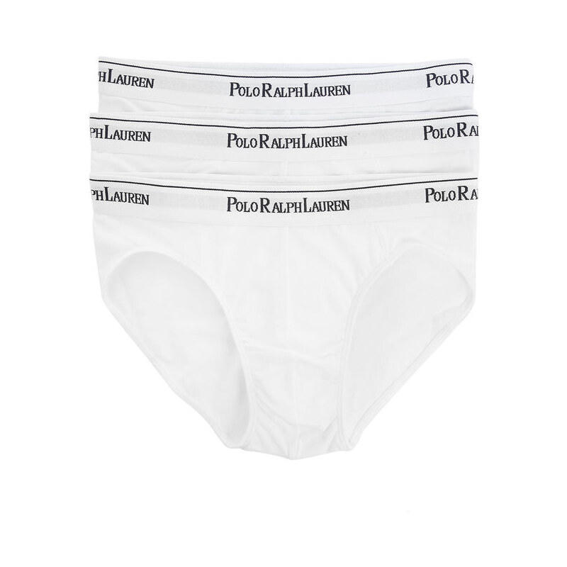 POLO Ralph Lauren 3-Pack mit weißen Slips aus Baumwolle