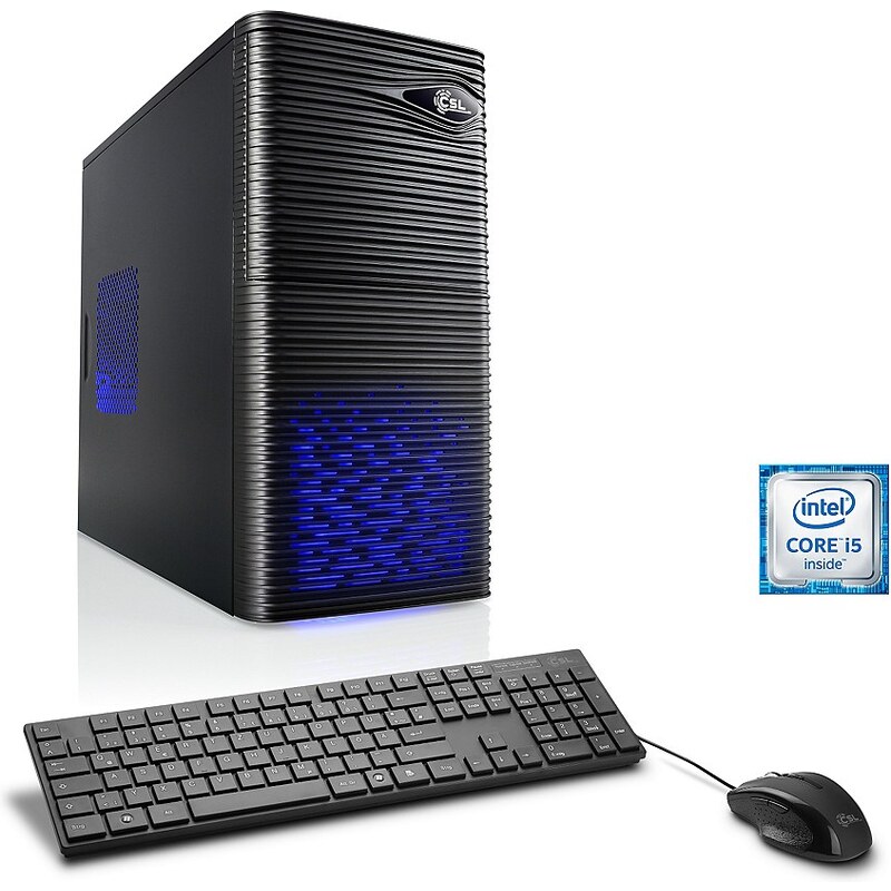 CSL Gaming PC Core i5-6500 GeForce GTX 1050 Ti 8 GB RAM WLAN »Speed T5829 Windows 10 Home«