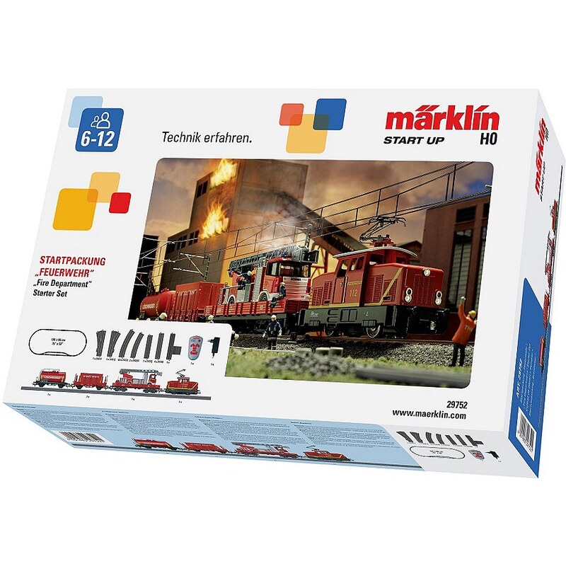 Märklin Eisenbahn Starterset, H0, »Märklin Start up - Startpackung Feuerwehr 230 Volt - 29752«