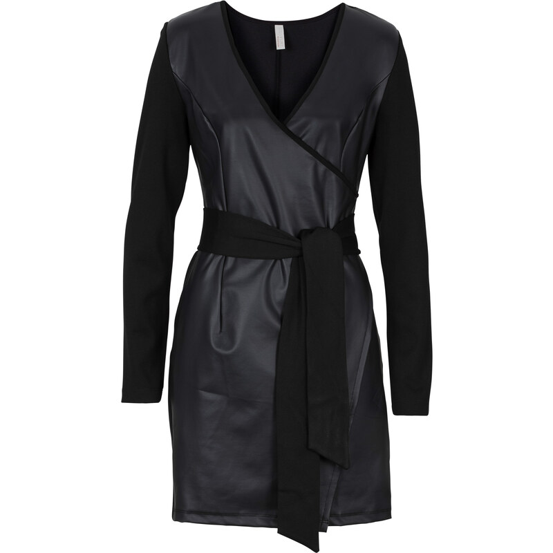 BODYFLIRT boutique Kleid langarm in schwarz von bonprix