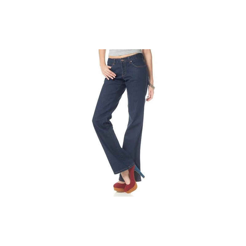 Arizona Damen Bootcut-Jeans Lulu blau 34,36,38,40,42,44,46,48