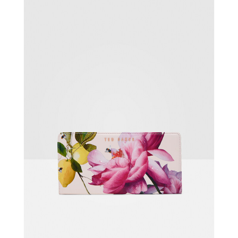 Ted Baker Matinee-Portemonnaie aus Leder mit Citrus Bloom-Print Pink