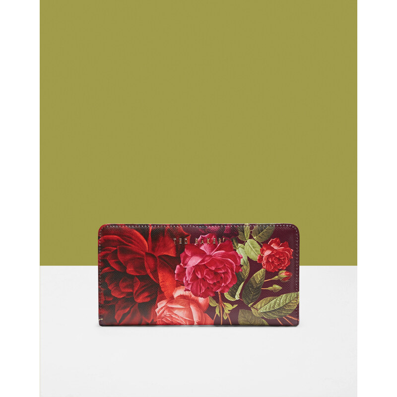 Ted Baker Matinee-Portemonnaie mit Juxtapose Rose-Print Grape