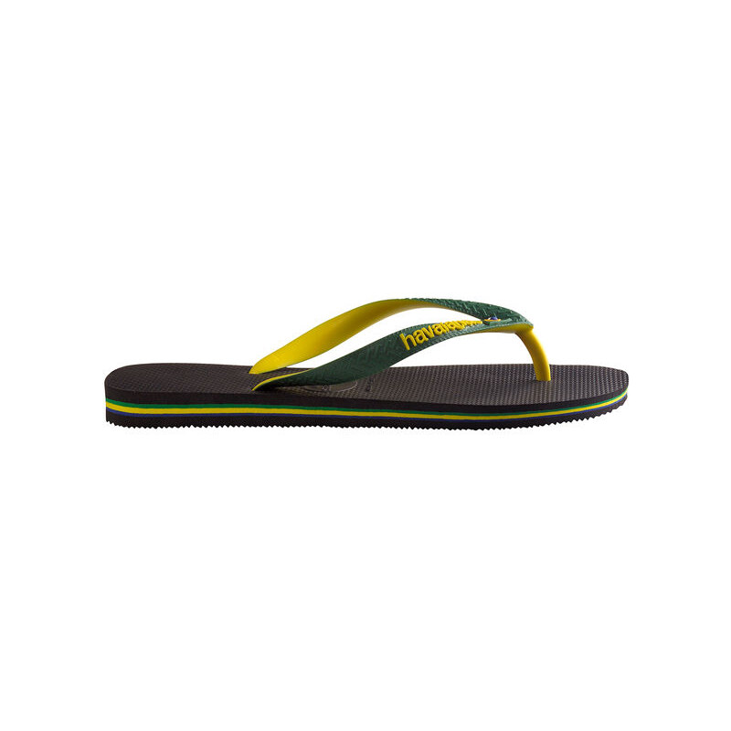 Havaianas Black/Yellow Mix Brazil Flip-Flops