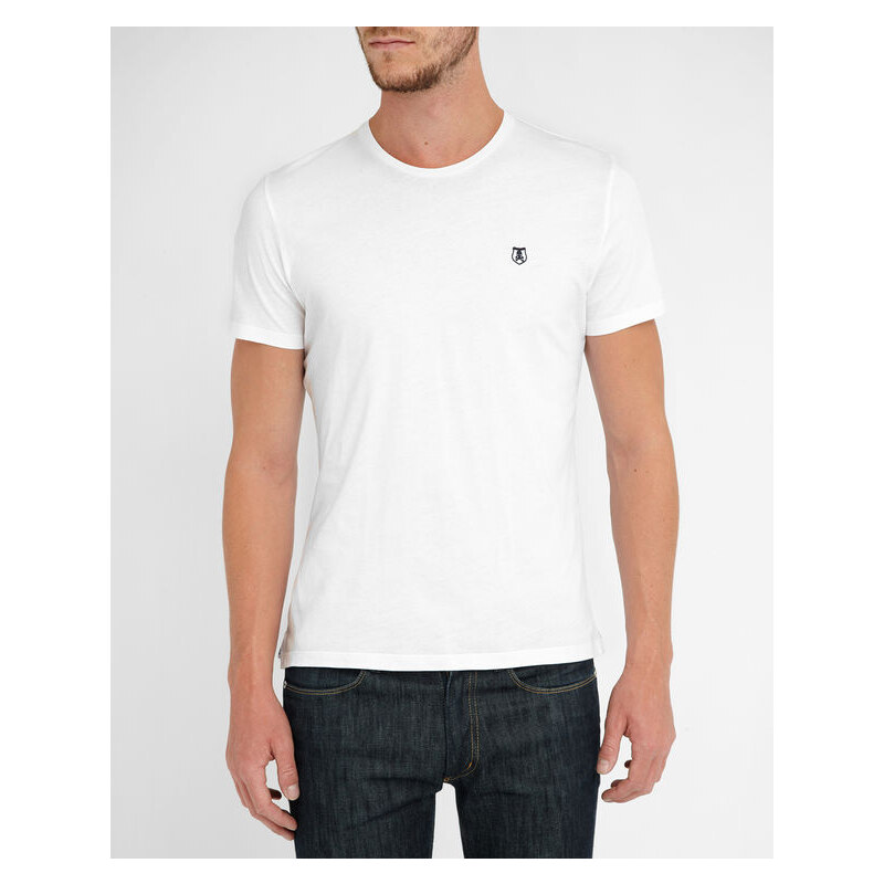 THE KOOPLES SPORT Weißes T-Shirt mit Rundhalsausschnitt und Logo