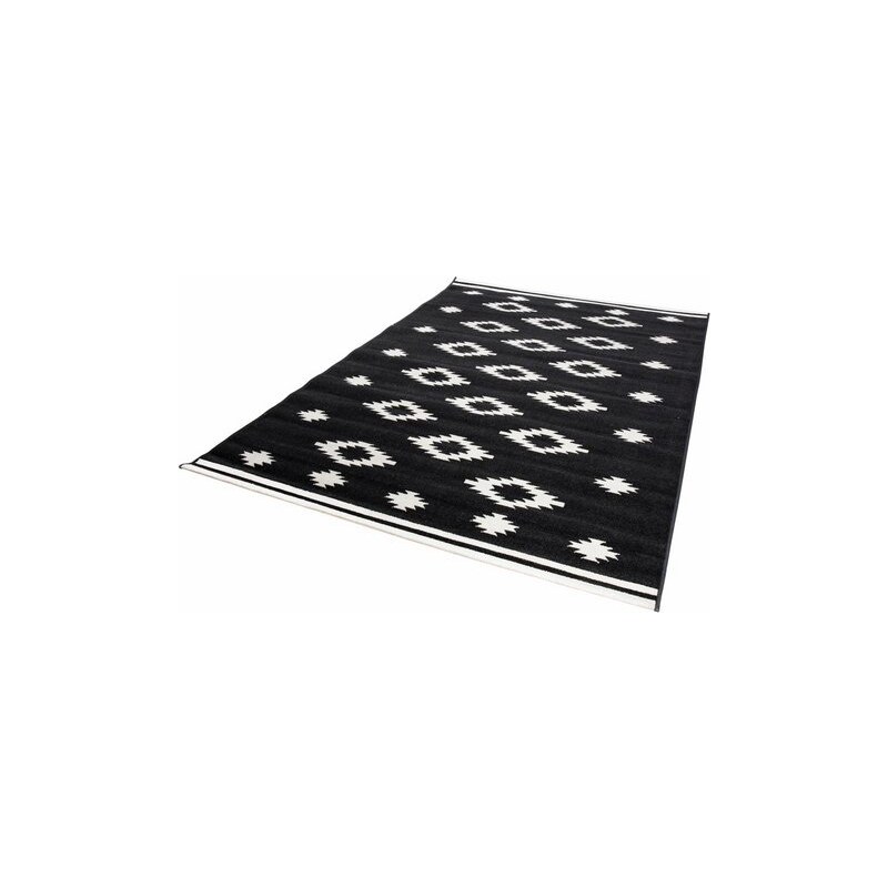 Teppich Nook gewebt Andiamo schwarz 2 (67x140 cm),3 (133x190 cm),4 (160x230 cm),6 (200x290 cm)