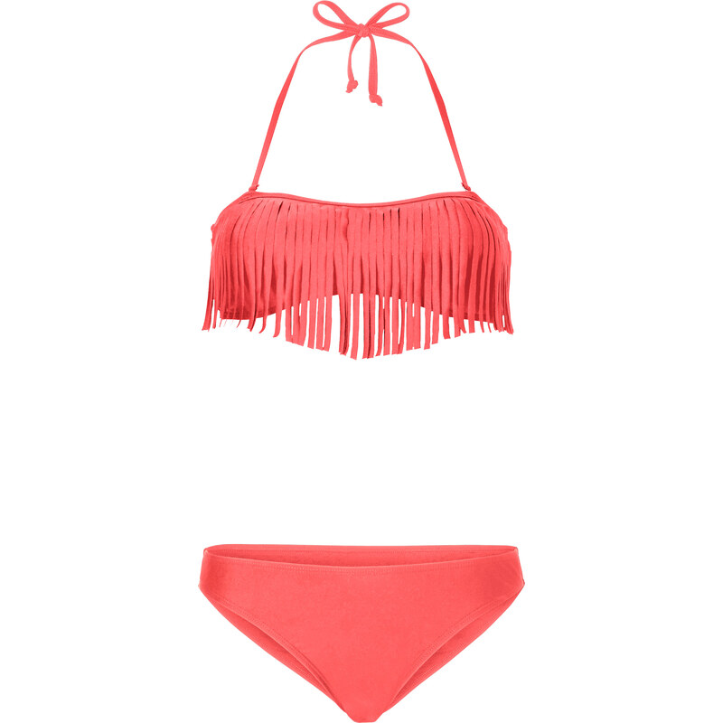 BODYFLIRT Bandeau Bikini (2-tlg. Set) in rot für Damen von bonprix