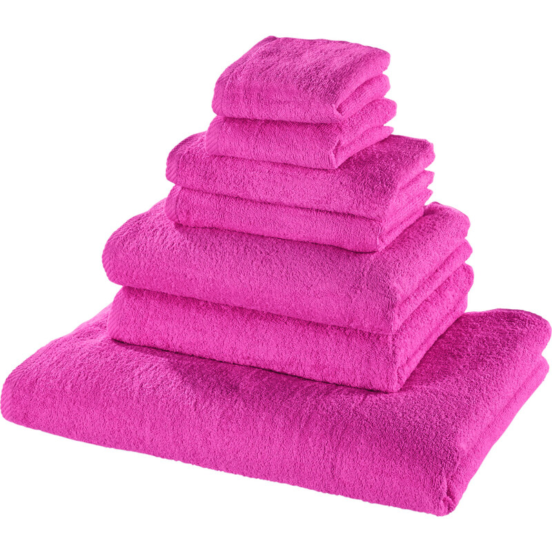 bpc living Handtuchset 7-tlg. in pink von bonprix