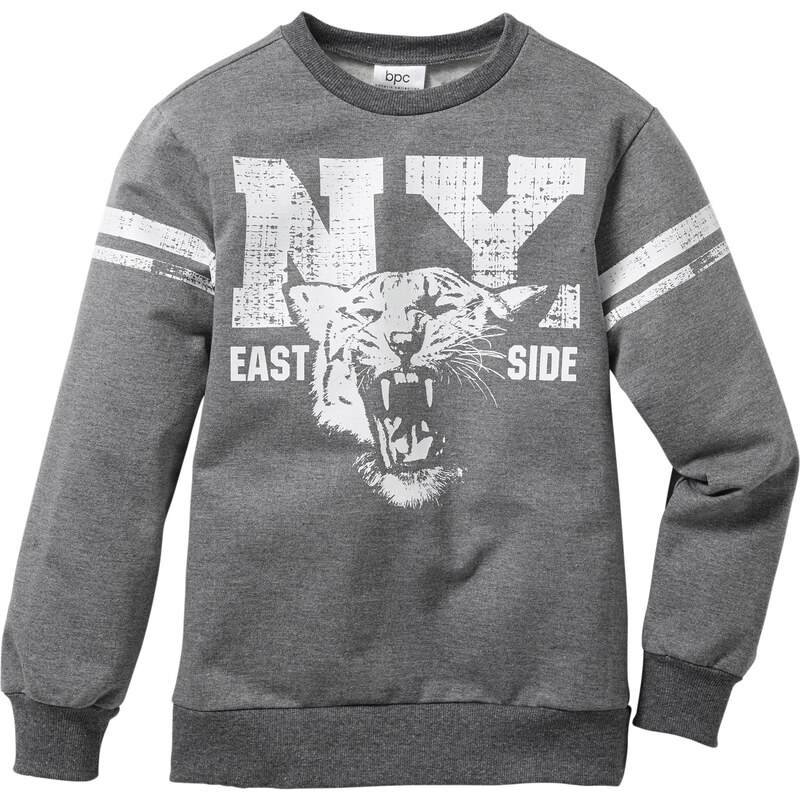 bpc bonprix collection Sweatshirt mit College Druck langarm in grau für Jungen von bonprix