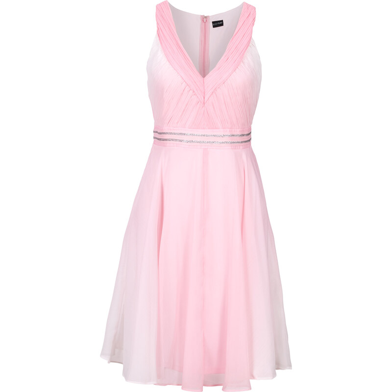 BODYFLIRT Kleid mit Farbverlauf in rosa von bonprix