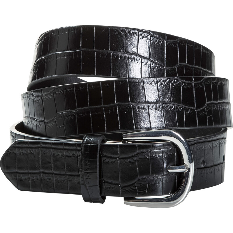 bpc bonprix collection Gürtel mit Kroko-Struktur in schwarz für Damen von bonprix