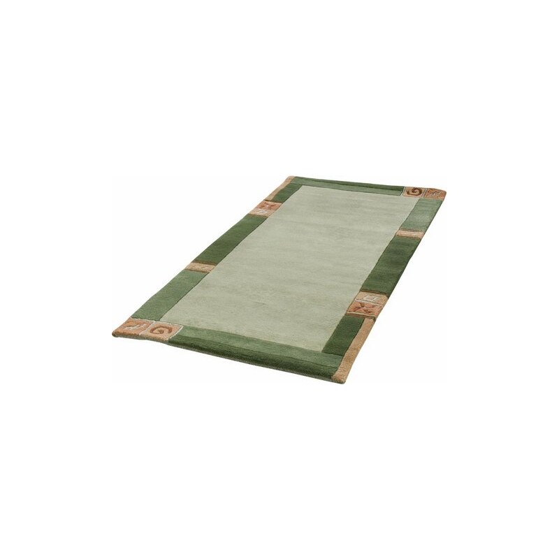 LUXOR LIVING Teppich India handgeknüpft grün 1 (60x90 cm),2 (70x140 cm),3 (120x180 cm),31 (90x160 cm),4 (170x240 cm),6 (200x300 cm)