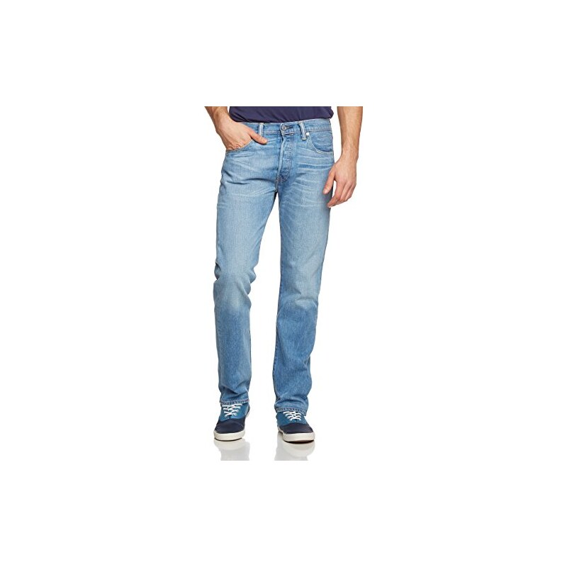 Levi's Herren Jeans 501 Original Straight Fit, W38/L34, Blau (Haber)