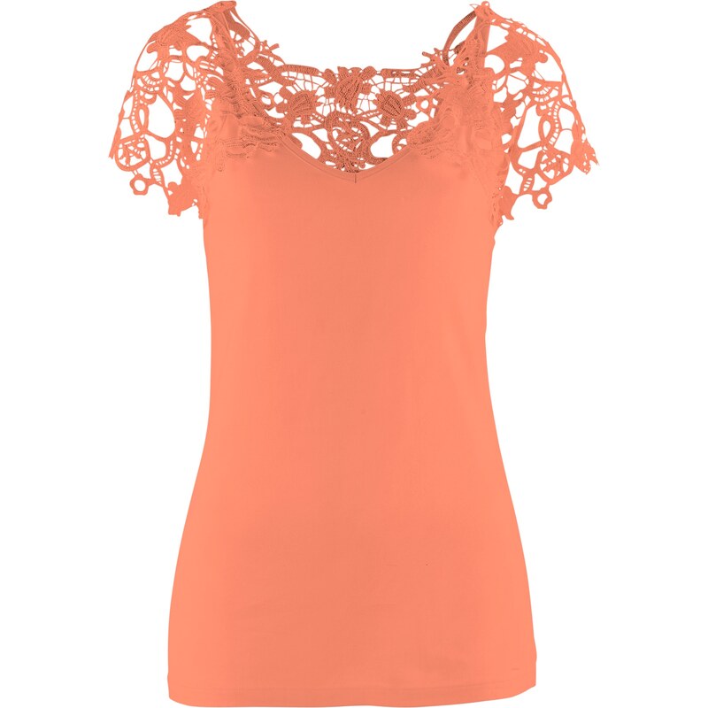 bpc selection Kurzärmliges Shirt kurzer Arm in orange für Damen von bonprix