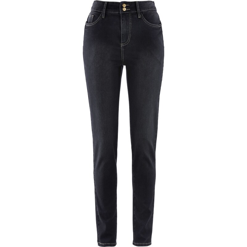 bpc bonprix collection Power-Stretch-Push-Up-Jeans mit Highwaist in schwarz für Damen von bonprix