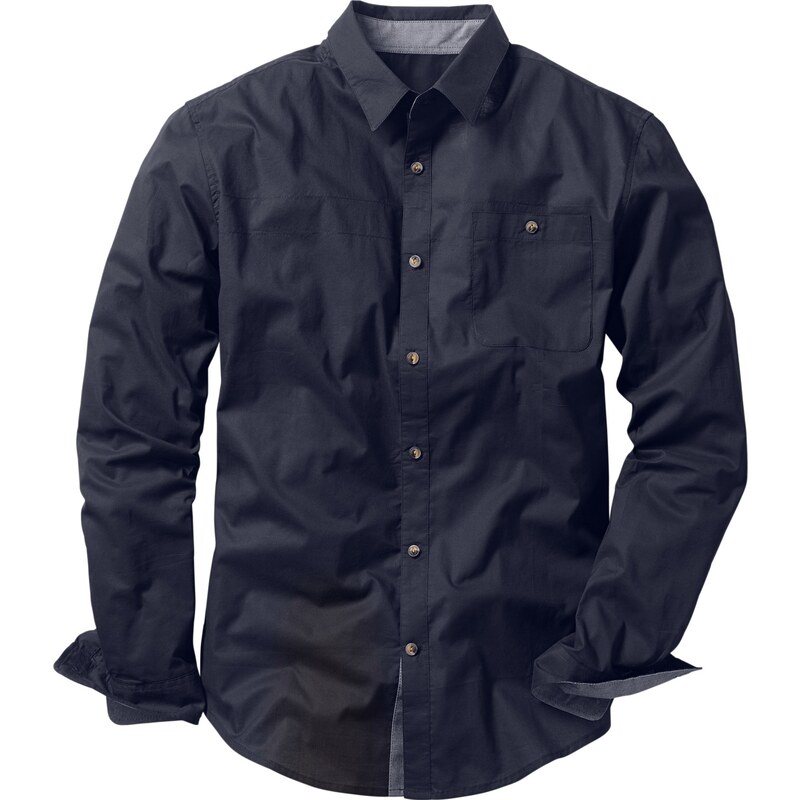 bpc bonprix collection Langarmhemd in schwarz von bonprix