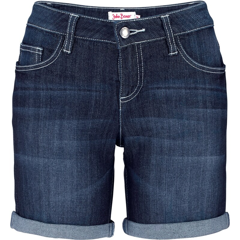 John Baner JEANSWEAR Stretch-Jeans-Shorts in blau für Damen von bonprix