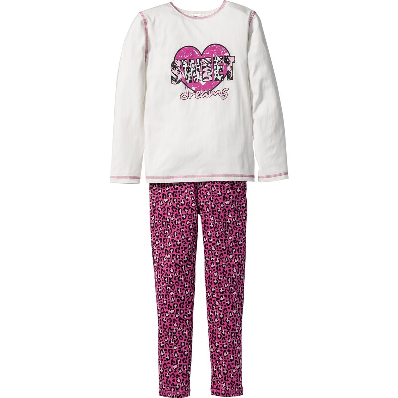 bpc bonprix collection Pyjama (2-tlg. Set) in weiß für Mädchen von bonprix