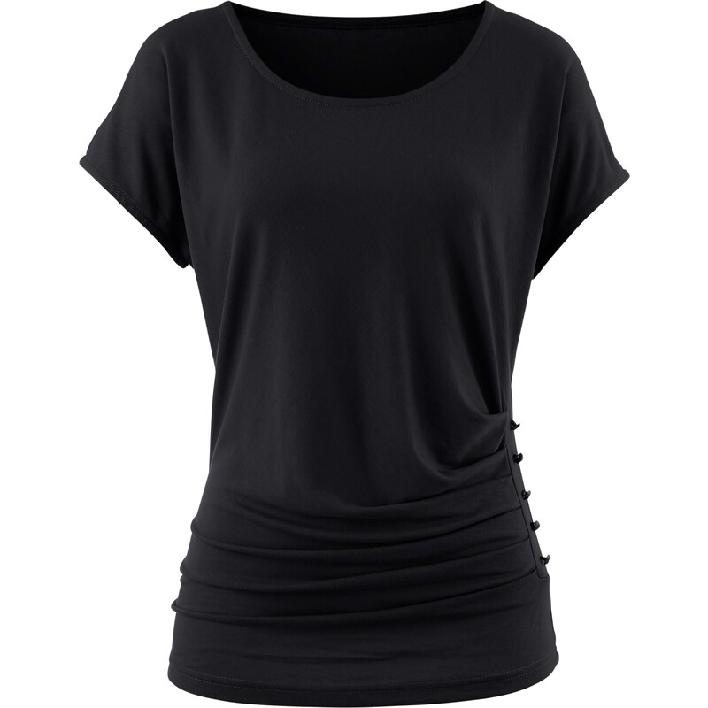 bpc selection Kurzarmshirt in schwarz für Damen von bonprix