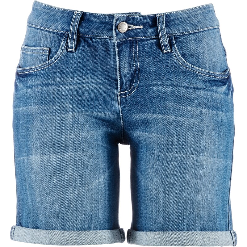 John Baner JEANSWEAR Stretch-Jeans-Shorts in blau für Damen von bonprix