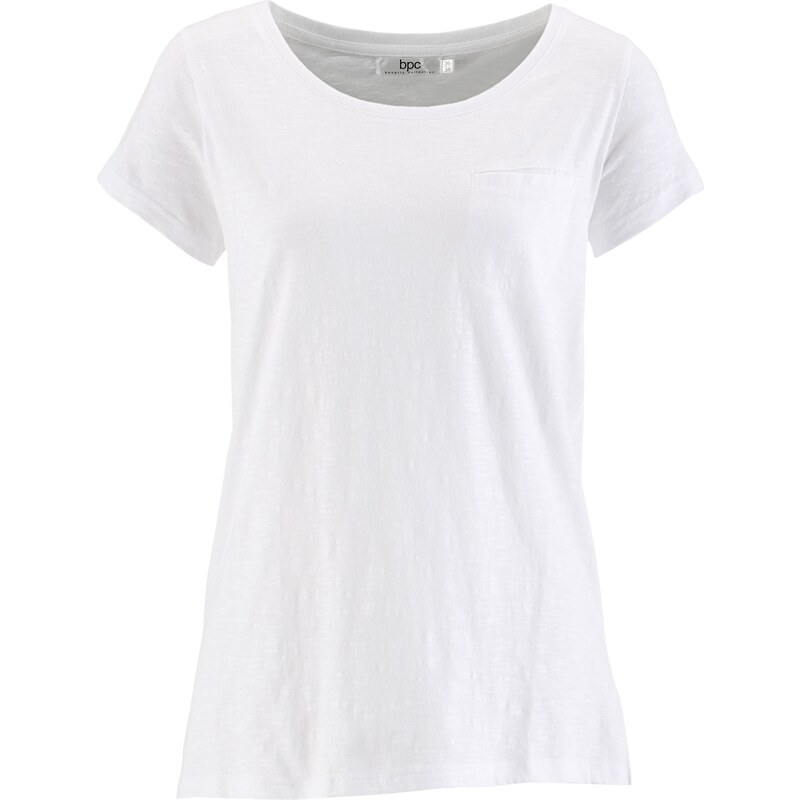 bpc bonprix collection Shirt mit kurzen Ärmeln kurzer Arm in weiß für Damen von bonprix