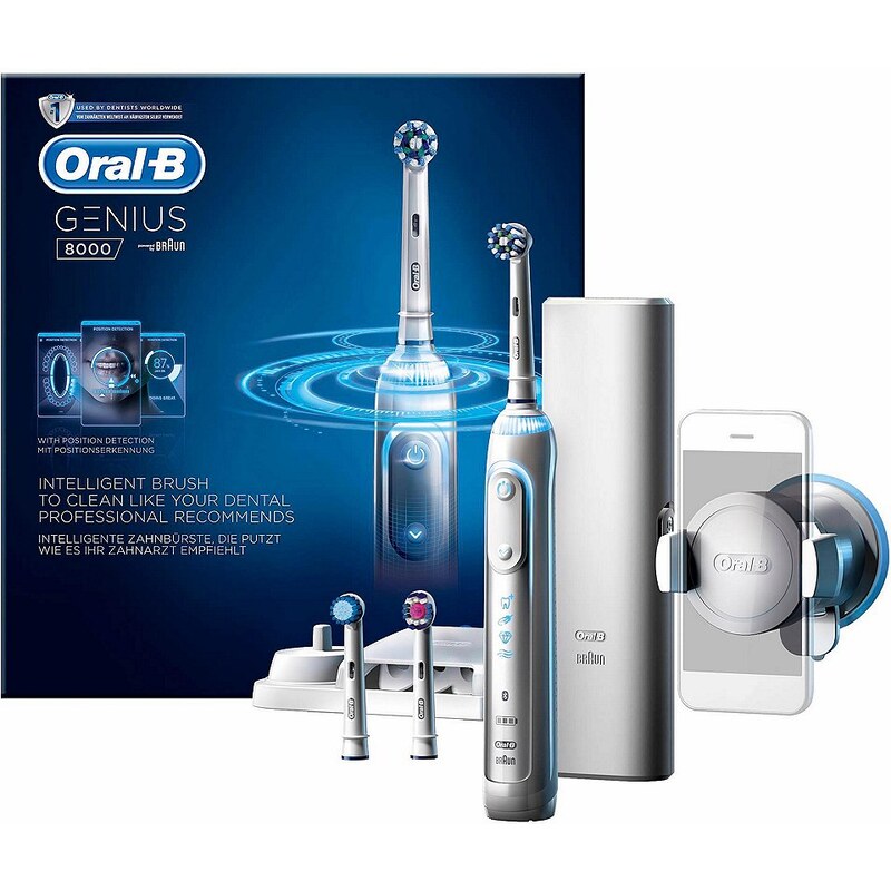 Oral-B Elektrische Zahnbürste Genius 8000, Powered By Braun