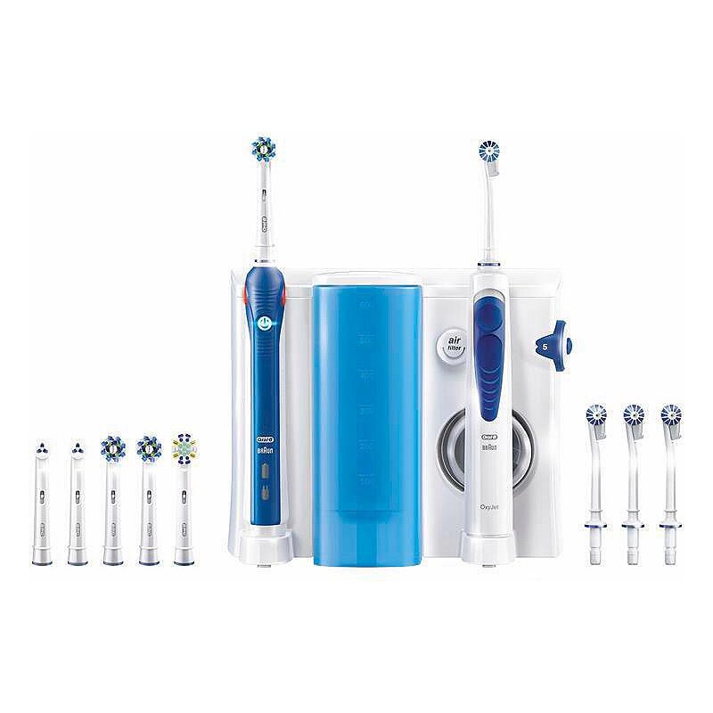 Oral-B Reinigungssystem OxyJet - Munddusche + Oral-B PRO 3000 elektrische Zahnbürste