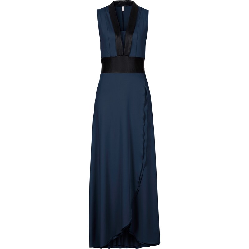 BODYFLIRT boutique Jersey-Kleid ohne Ärmel in blau von bonprix
