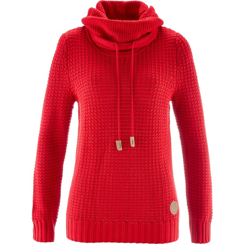bpc bonprix collection Pullover langarm in rot für Damen von bonprix