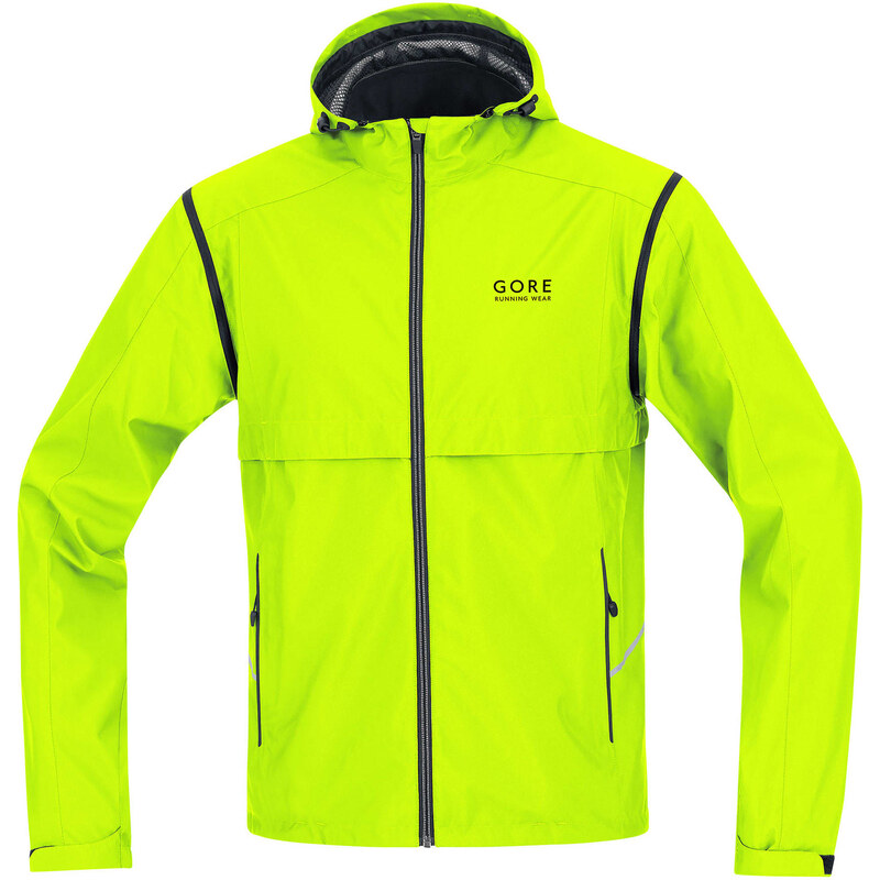 Gore Running Wear: Herren Laufjacke Essential Zip-Off neongelb, gelb, verfügbar in Größe M