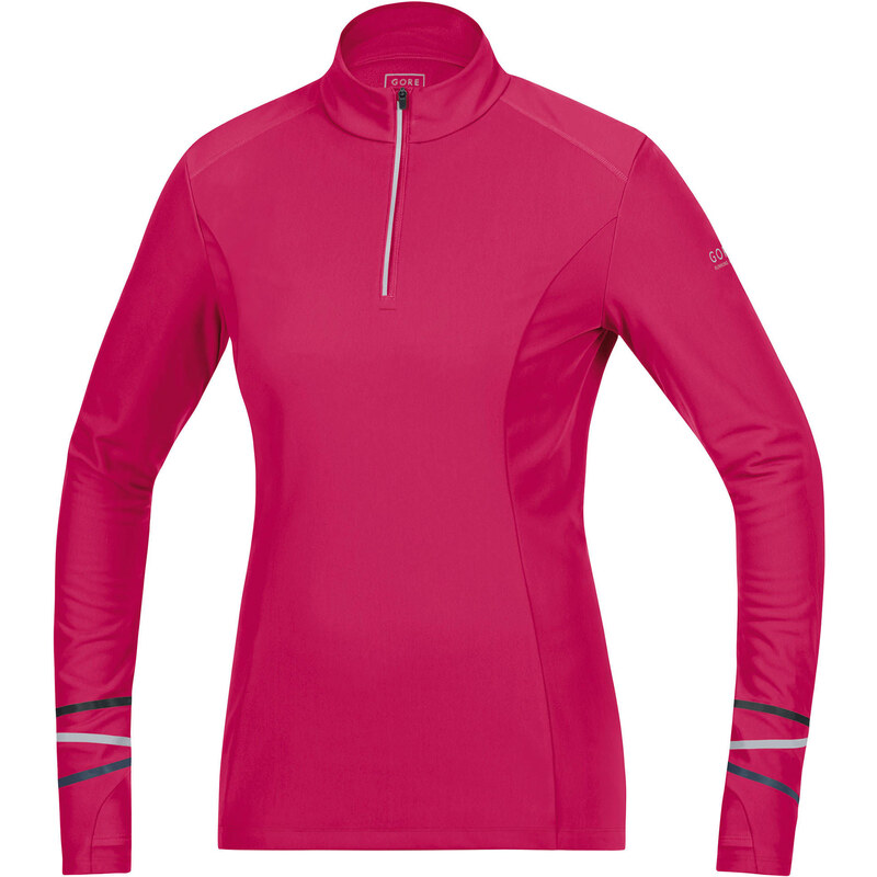 Gore Running Wear: Damen Langarm Laufshirt Mythos Lady 2.0 Thermo, pink, verfügbar in Größe 38,40