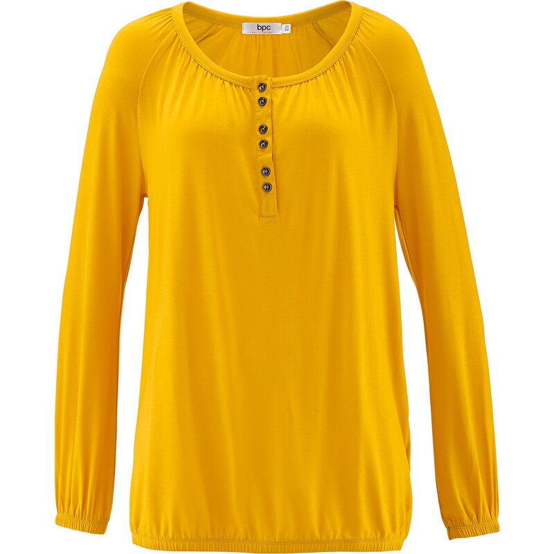 bpc bonprix collection Shirt mit langen Ärmeln langarm in gelb für Damen von bonprix