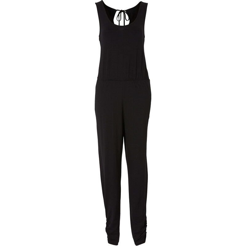 BODYFLIRT Jumpsuit in schwarz (Rundhals) für Damen von bonprix