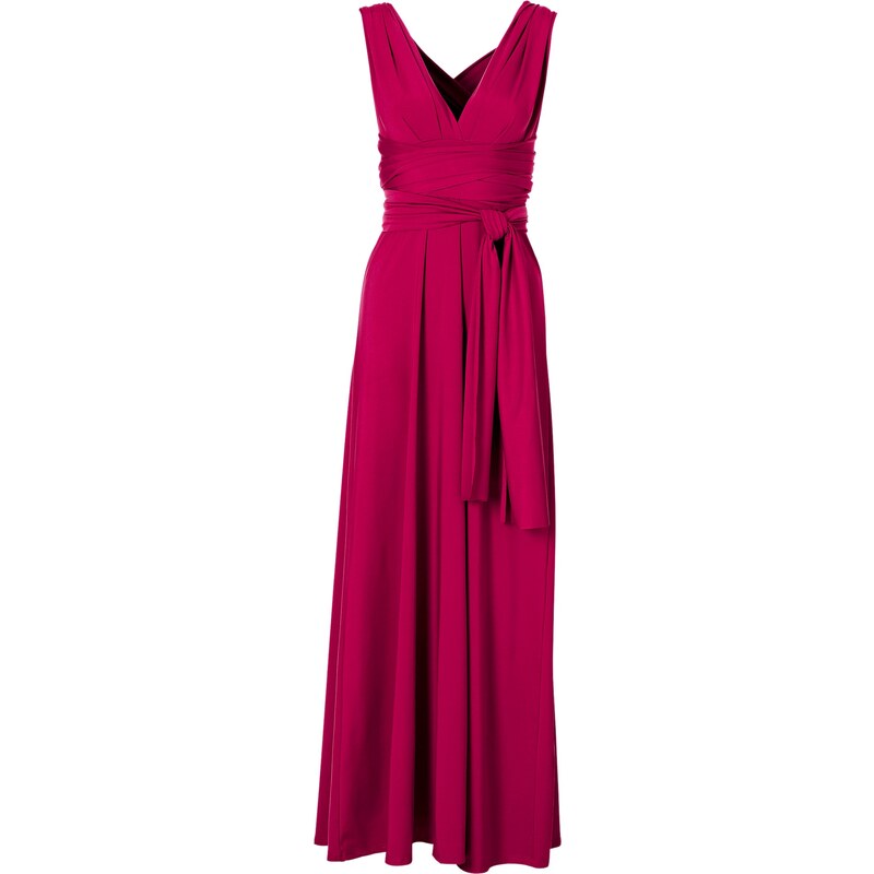 BODYFLIRT boutique Kleid ohne Ärmel in pink (V-Ausschnitt) von bonprix