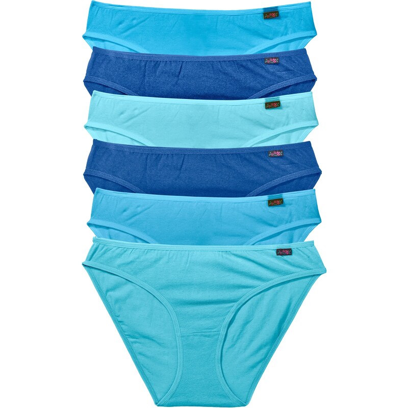 bpc bonprix collection Slip (6er-Pack) in blau für Damen von bonprix